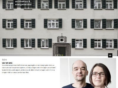 Neuauflage der KNSP Architekten Webseite.