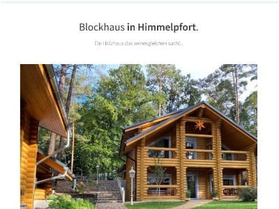 Blockhaus in Himmelpfort mieten rankt